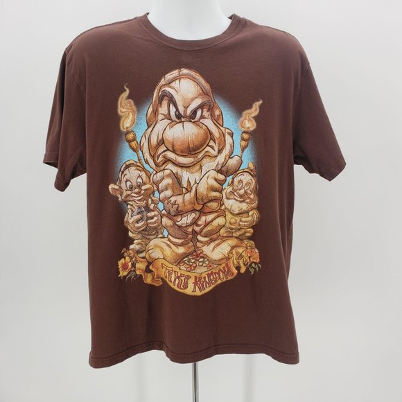 Disney Other - Disney Snow White & The Seven Dwarfs Tiki Shirt L